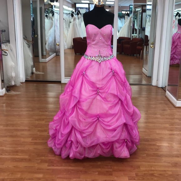 hot pink special occasion dresses